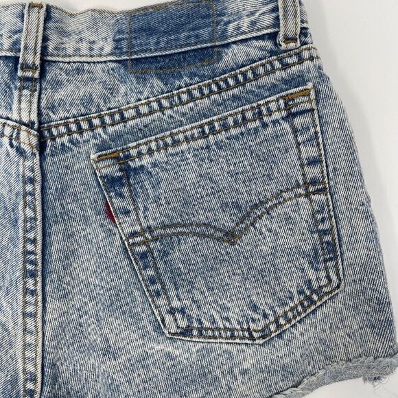 Vintage Levi’s 501 Acid Wash destroyed Shorts Sz 29 - Picture 5 of 6